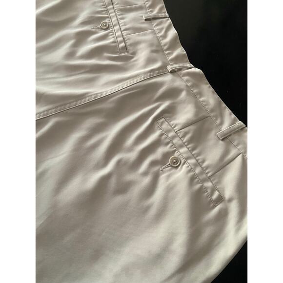 PEBBLE BEACH Performance Cream Flat Front Golf Shorts sz 38 - Picture 4 of 9
